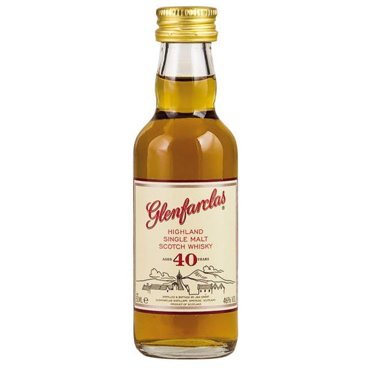 Glenfarclas 40 Year Old 43% Miniature (1x5cl) TwoMoreGlasses.com- Two More Glasses