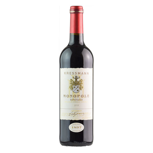 Kressmann Monopole Bordeaux Rouge 2019 (1x75cl) TwoMoreGlasses.com- Two More Glasses