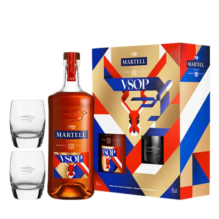 Martell VSOP Gift Set (with 2 Glasses) (1x70cl)