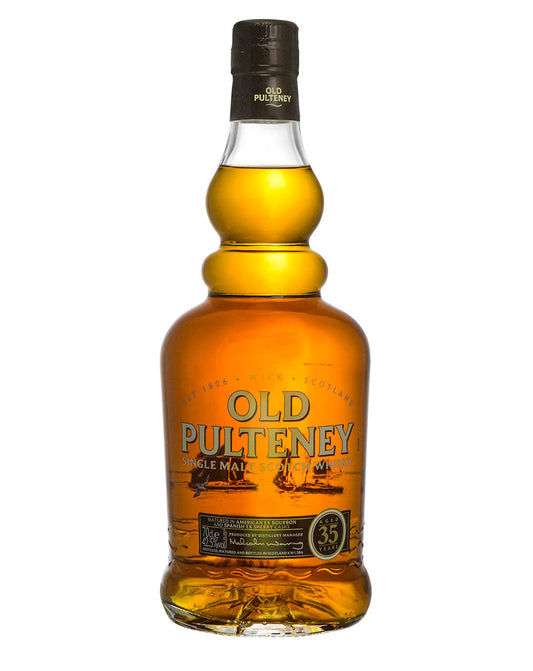 Old Pulteney 35 Year Old 42.5% (1x70cl) TwoMoreGlasses.com- Two More Glasses