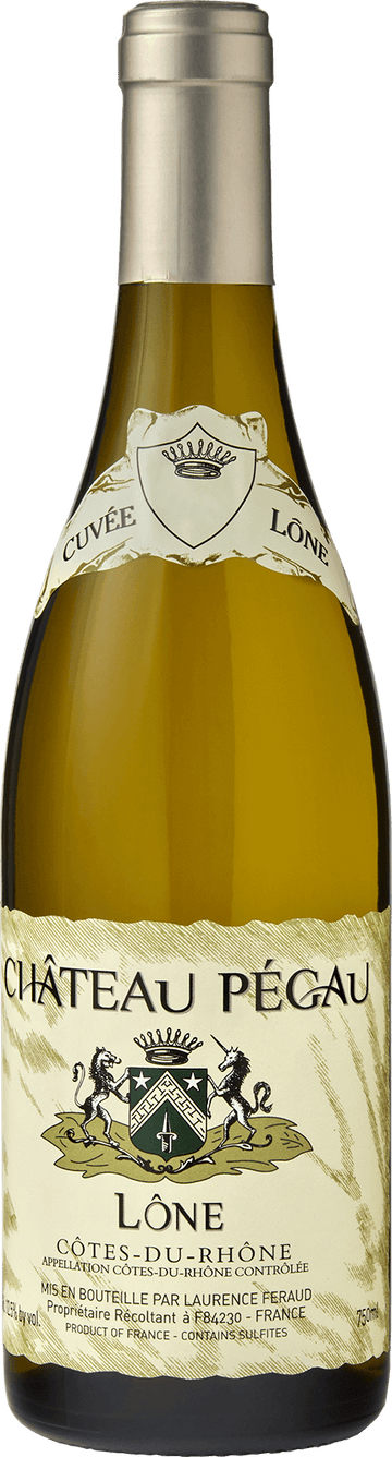 Chateau Pegau, Cotes du Rhone Blanc Cuvee Lone 2024 (1x75cl) TwoMoreGlasses.com- Two More Glasses
