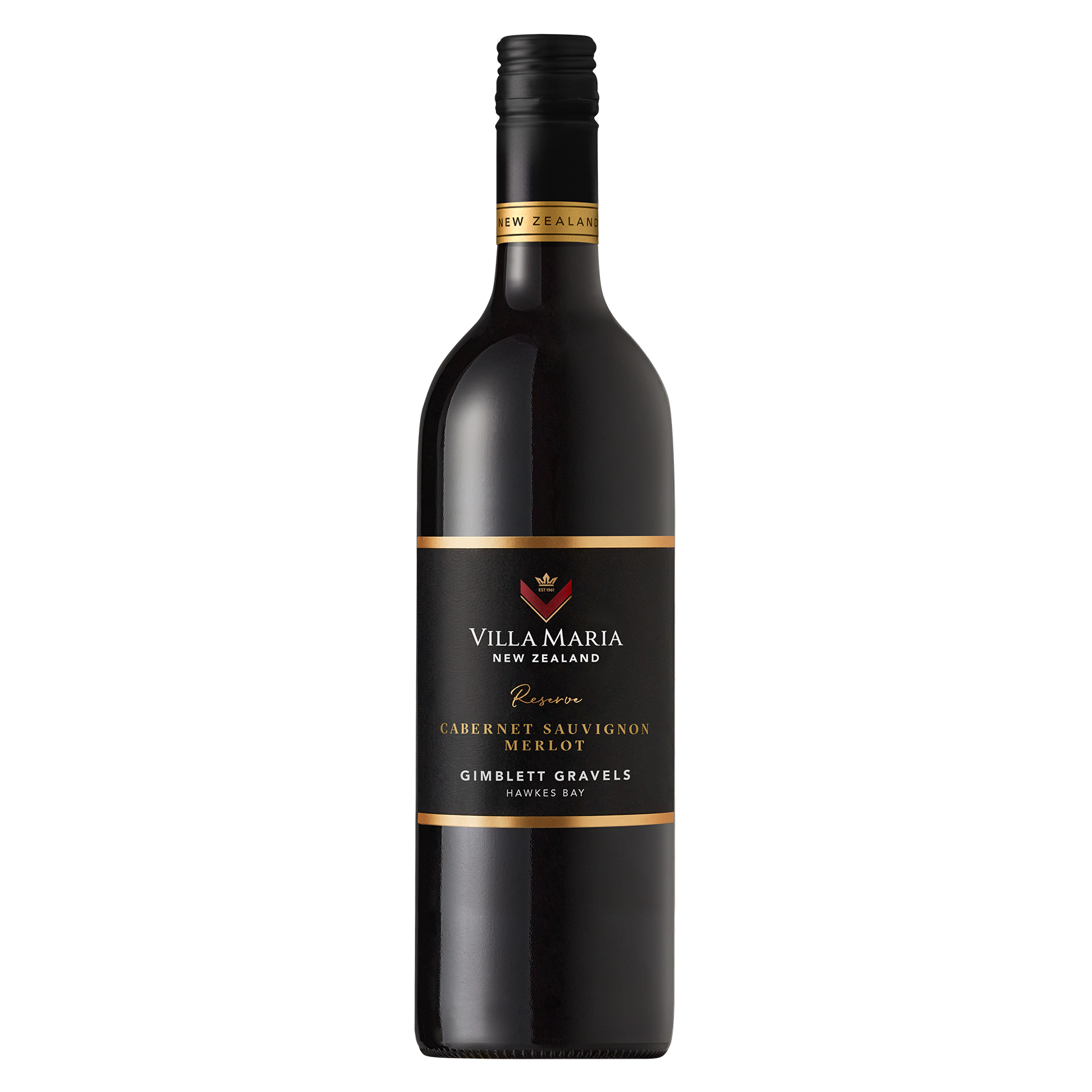 Villa Maria Reserve Gimblett Gravels Hawkes Bay Cabernet Sauvignon Merlot (SC) 2019 (1x75cl) TwoMoreGlasses.com- Two More Glasses