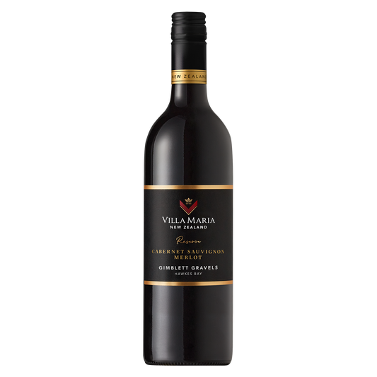 Villa Maria Reserve Gimblett Gravels Hawkes Bay Cabernet Sauvignon Merlot (SC) 2019 (1x75cl) TwoMoreGlasses.com- Two More Glasses