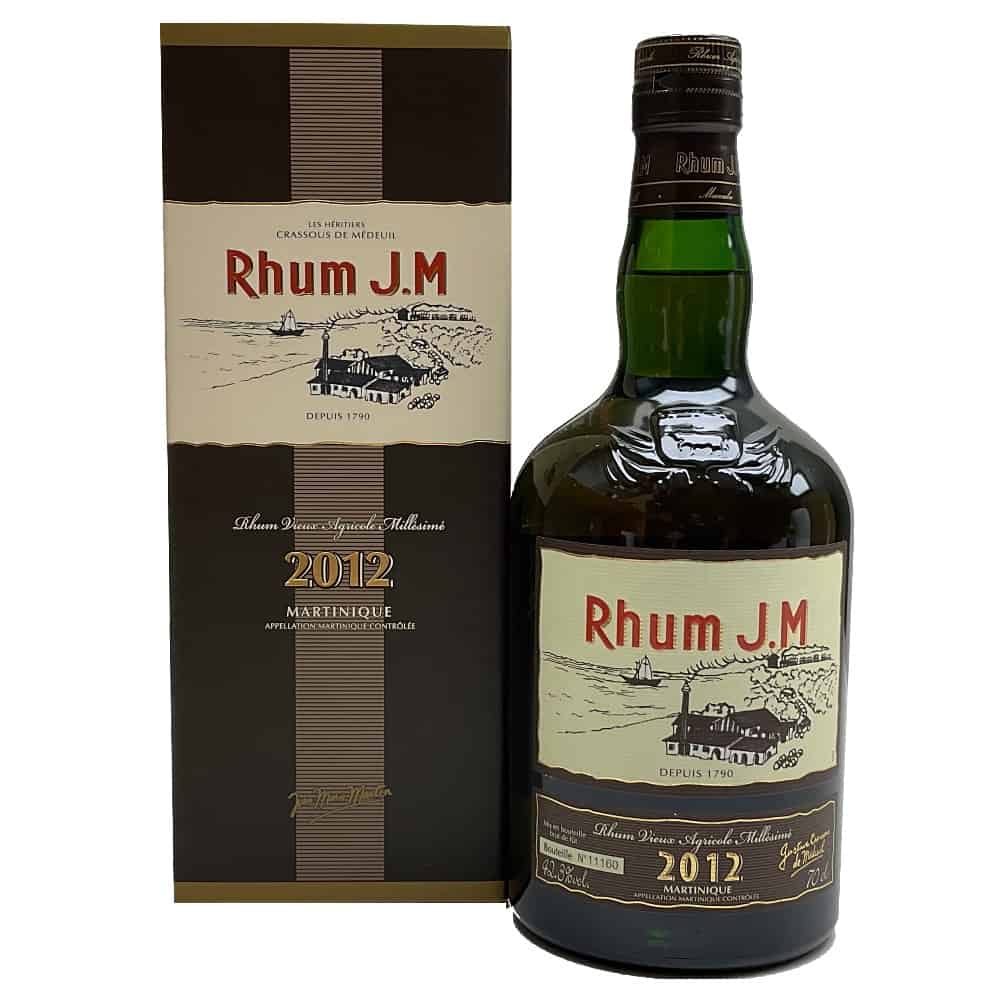 Rhum J.M Rhum Vieux Agricole Millesime 42.3% 2012 (1x70cl) TwoMoreGlasses.com- Two More Glasses