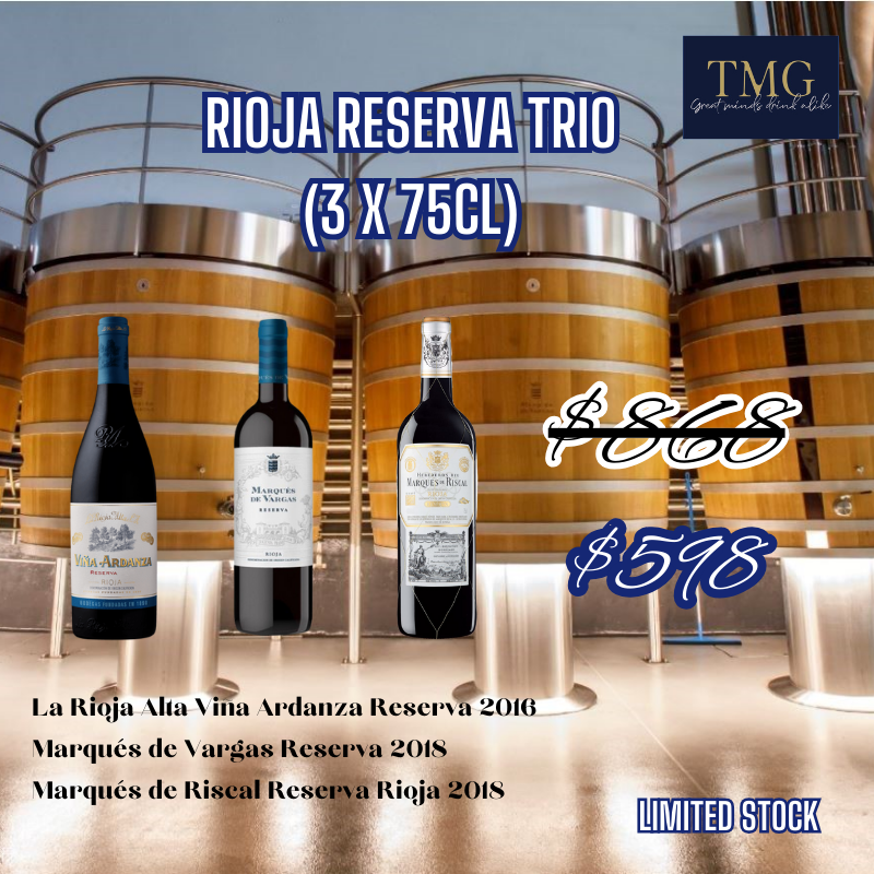 Rioja reserva Trio (3x75cl)