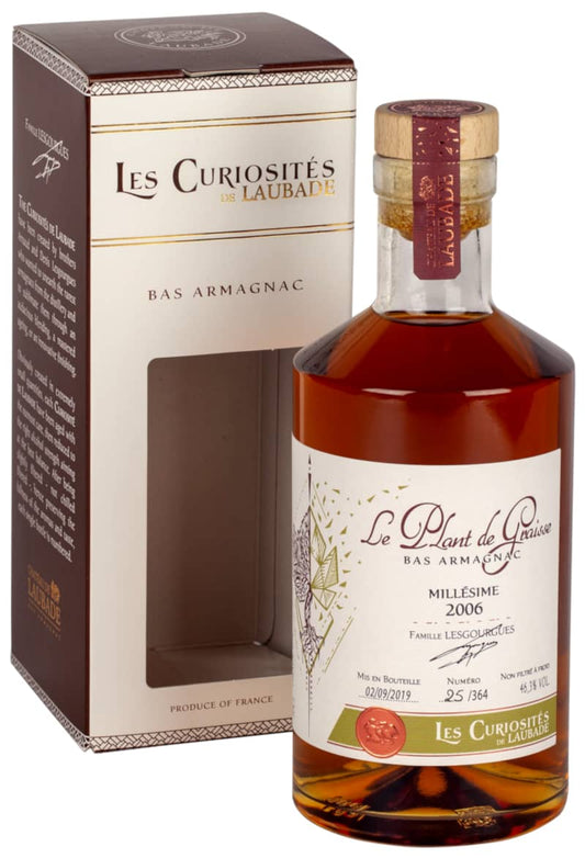 Chateau de Laubade Les Curiosites de Laubade "Le Plant de Graisse" Bas Armagnac 46.3% (1x50cl) TwoMoreGlasses.com- Two More Glasses
