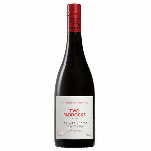 TWO PADDOCKS WINES Last Chance Pinot Noir 2022 (1x75cl) TwoMoreGlasses.com- Two More Glasses