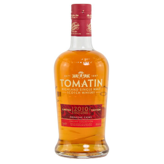 Tomatin "Italian Collection" Amarone Casks 12 Year Old 46% 2010 (bottled in 2023) (1x70cl) TwoMoreGlasses.com- Two More Glasses