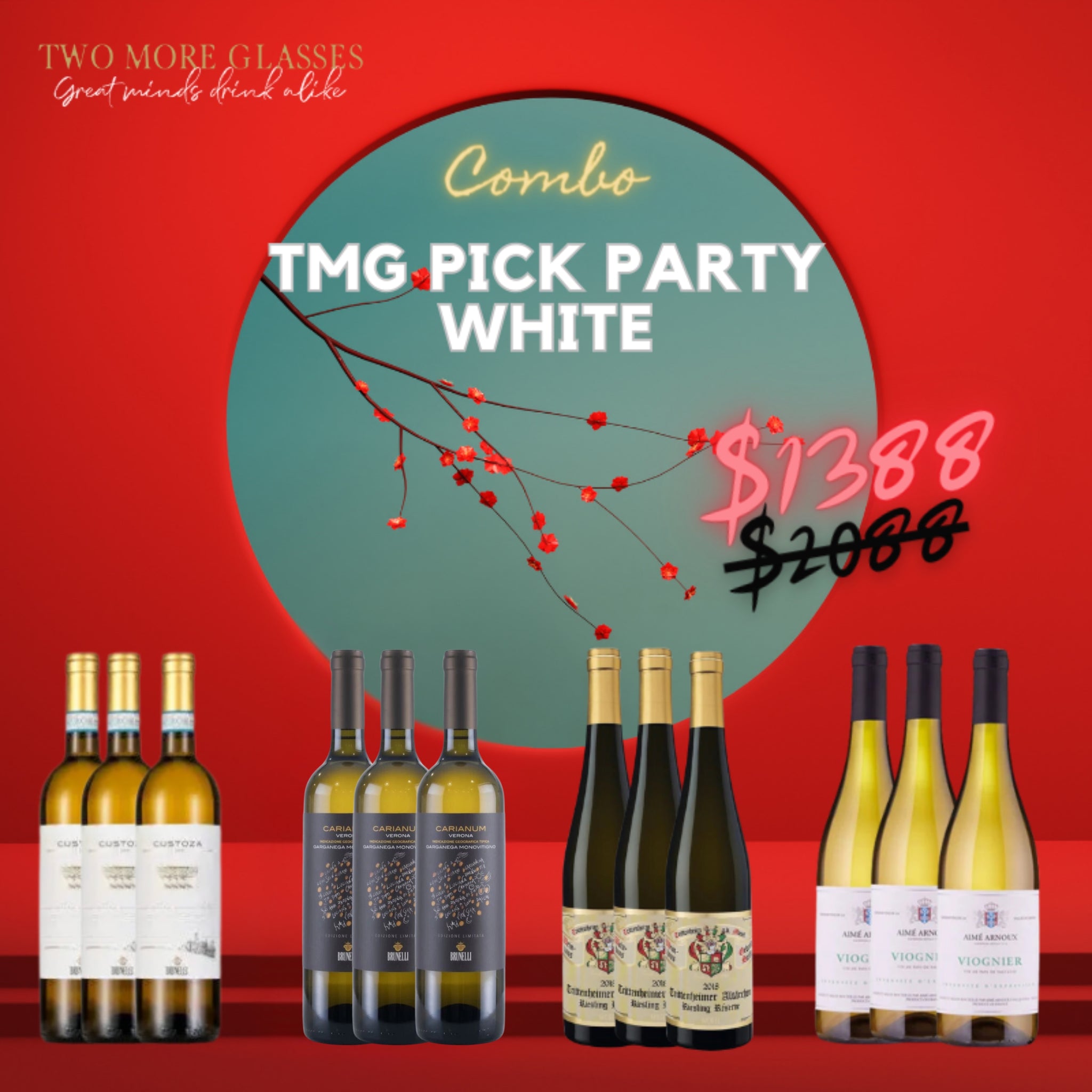 TMG Pick Party set white (12x75cl)