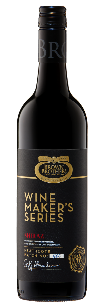 Brown Brothers Winemaker's Series Shiraz 2019 (1x75cl) TwoMoreGlasses.com- Two More Glasses