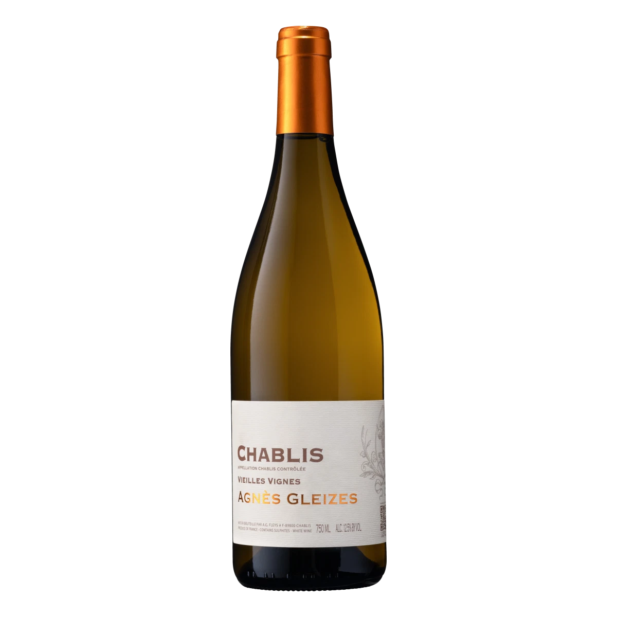 Agnes Gleizes Chablis Vieilles Vignes 2023 (1x75cl) TwoMoreGlasses.com- Two More Glasses