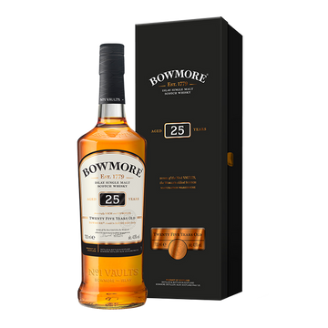 Bowmore 25 Year Old 43% (1x70cl) TwoMoreGlasses.com- Two More Glasses