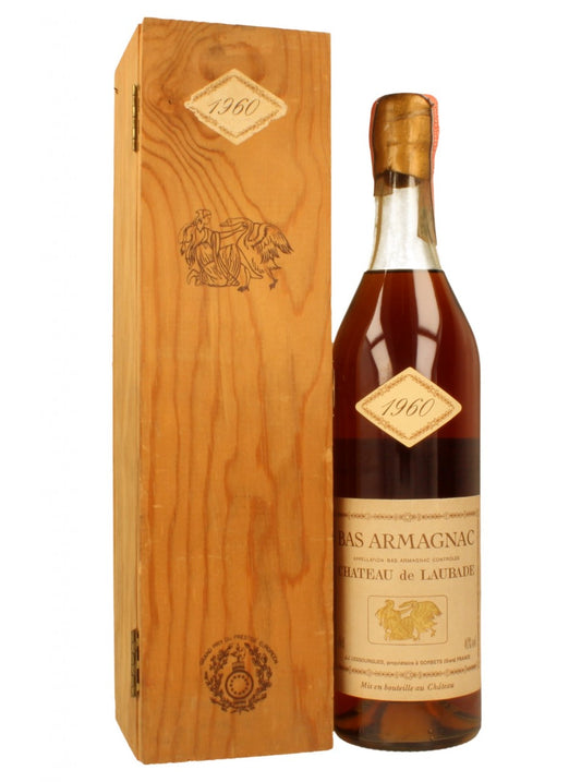 Chateau de Laubade Armagnac 60 Year Old 40% (bottled in 2018) (1x75cl) TwoMoreGlasses.com- Two More Glasses
