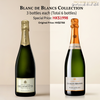 Blanc de Blancs Champagne Collection with 2 Champagne Fluet set (6x75cl) TwoMoreGlasses.com- Two More Glasses