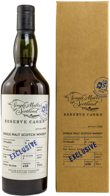 Ben Nevis 8 SMOS Reserve Cask 2013 48% (1x70cl)