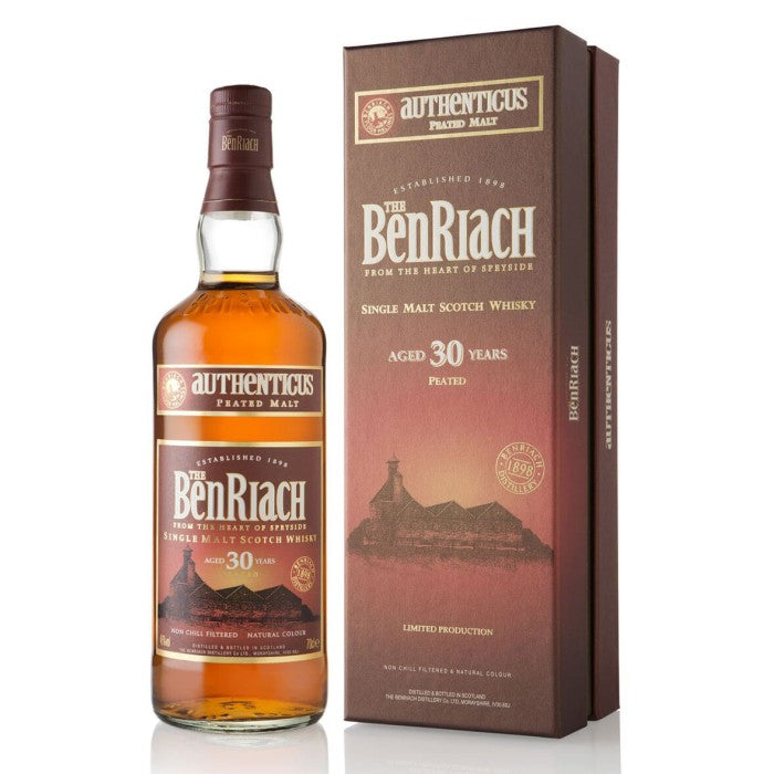 BenRiach Authenticus 30 Year 46% (1x50cl) TwoMoreGlasses.com- Two More Glasses
