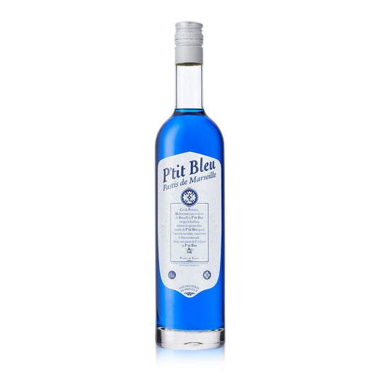 Liquoristerie de Provence "P'tit Bleu" Pastis de Marseille 45% (1x10cl) TwoMoreGlasses.com- Two More Glasses