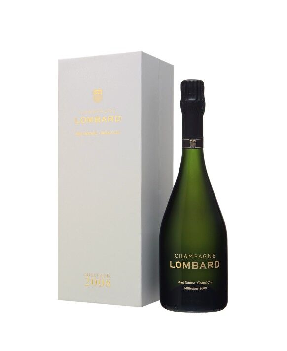 LOMBARD, Brut Nature Grand Cru 2008 (with Individual Gift Box)(1x75cl) TwoMoreGlasses.com- Two More Glasses