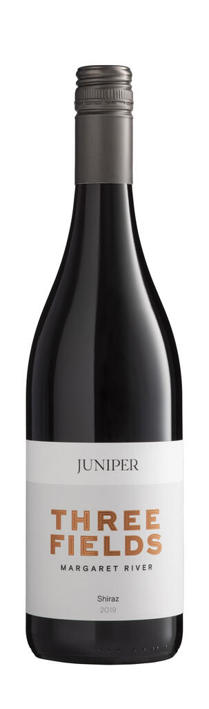 Juniper Estate Three Fields Shiraz 2019 (1x75cl) TwoMoreGlasses.com- Two More Glasses