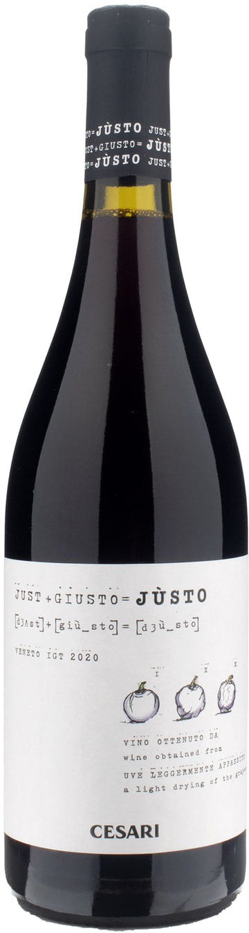Cesari Justo Veneto IGT leggero Appassimento 2020 (1x75cl) TwoMoreGlasses.com- Two More Glasses