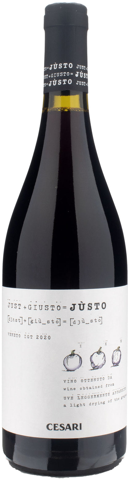 Cesari Justo Veneto IGT leggero Appassimento 2020 (1x75cl) TwoMoreGlasses.com- Two More Glasses