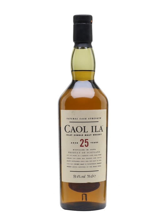Caol Ila 25 Year Old 43% (1x70cl) TwoMoreGlasses.com- Two More Glasses