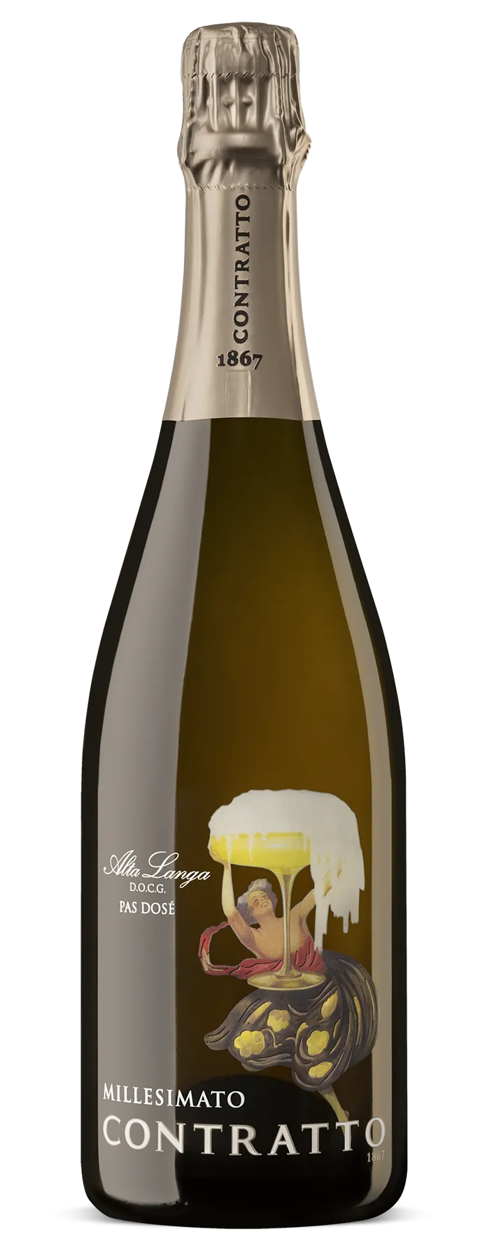 Contratto Millesimato Pas Dose 2021 (1x75cl) TwoMoreGlasses.com- Two More Glasses