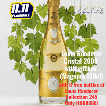 Louis Roederer Cristal 2008 with Wooden Box with 6 bottles of Louis Roederer Collection 245
