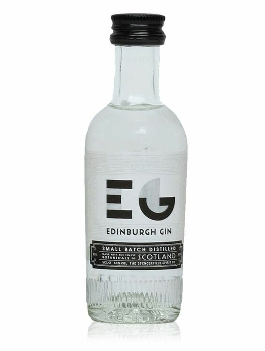 Edinburgh Gin Classic 43% Miniature (1x5cl) TwoMoreGlasses.com- Two More Glasses