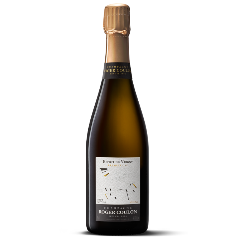 ROGER COULON, Esprit de Vrigny 1er Cru Brut Nature NV (1x75cl) TwoMoreGlasses.com- Two More Glasses