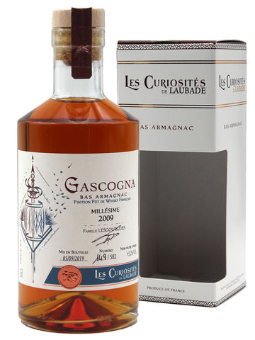 Chateau de Laubade Les Curiosites de Laubade "Gascogna" Bas Armagnac 43.2% (1x50cl) TwoMoreGlasses.com- Two More Glasses