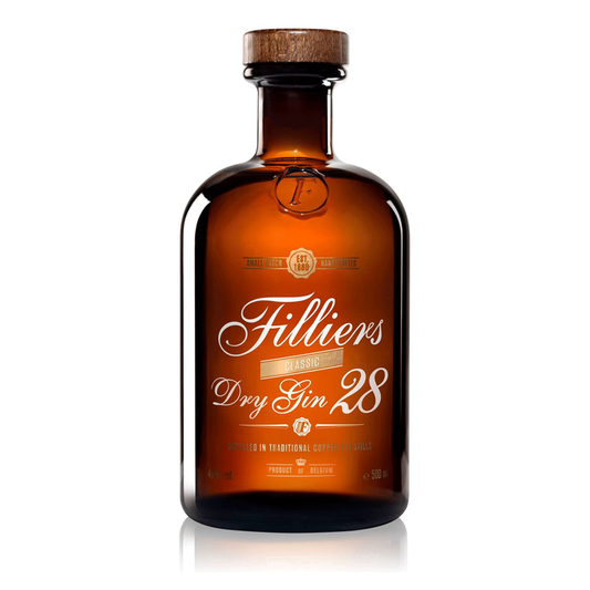 Filliers Dry Gin 28 46% (1x50cl) TwoMoreGlasses.com- Two More Glasses