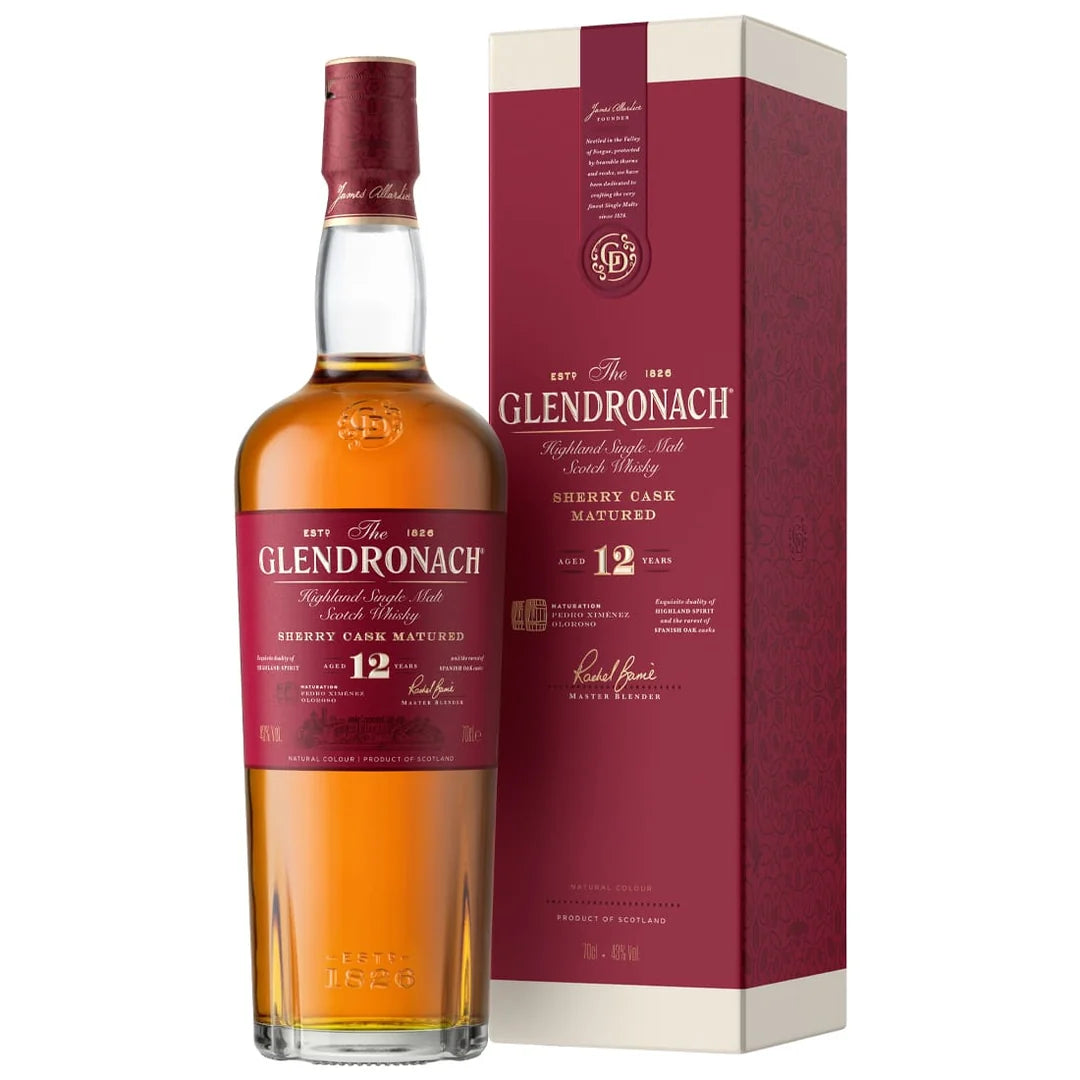 Glendronach 12 years old (1x70cl) TwoMoreGlasses.com- Two More Glasses