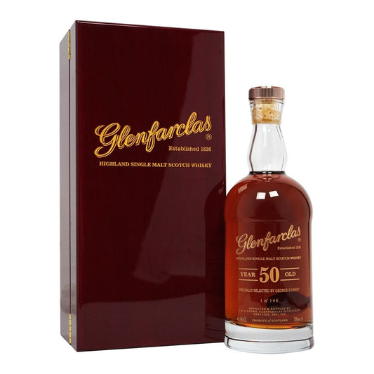 Glenfarclas 50 Year Old Single Cask #174 43% 1963 (1x70cl) TwoMoreGlasses.com- Two More Glasses