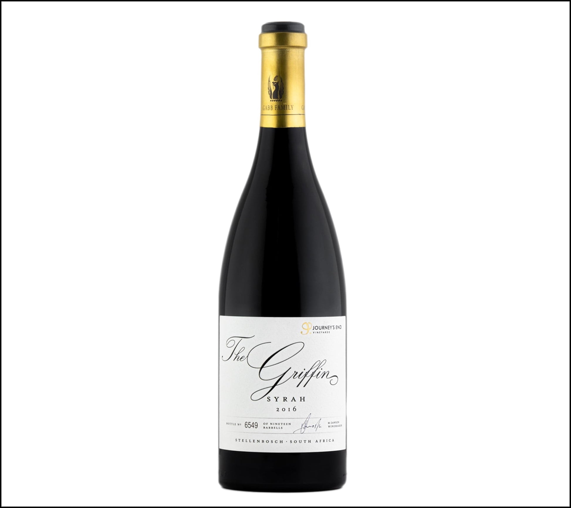 Journey's End Griffin Syrah 2016 (1x75cl) - TwoMoreGlasses.com