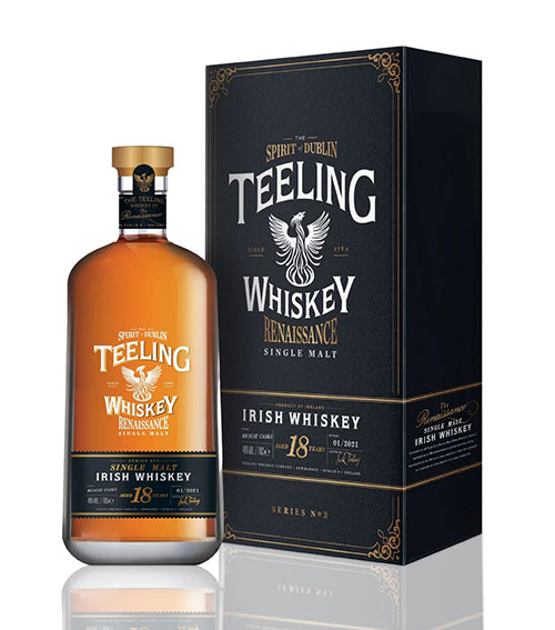 Teeling Renaissance III - 18 Year Old Single Malt Irish Whiskey NV (1x70cl) TwoMoreGlasses.com- Two More Glasses
