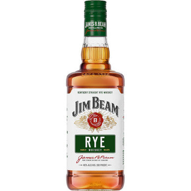 Jim Beam Kentucky Straight Rye Whiskey 40% (1x70cl) TwoMoreGlasses.com- Two More Glasses