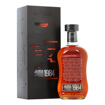 Isle of Jura "The Famous George Orwell" 30 Year Old 44% 1984 (bottled in 2014) (1x70cl) TwoMoreGlasses.com- Two More Glasses