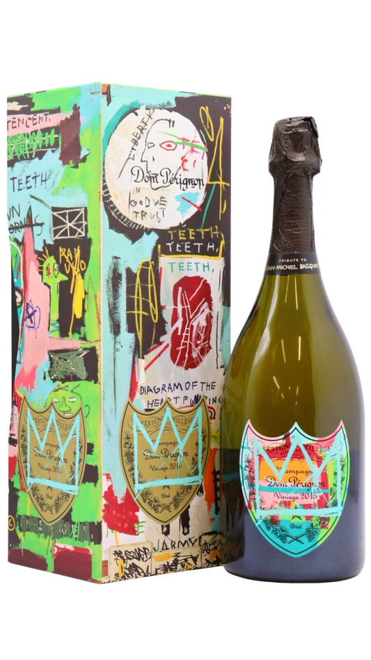Dom Perignon Vintage 2015 Jean-Michel Basquiat Special Edition (Blue) (1x75cl) TwoMoreGlasses.com- Two More Glasses