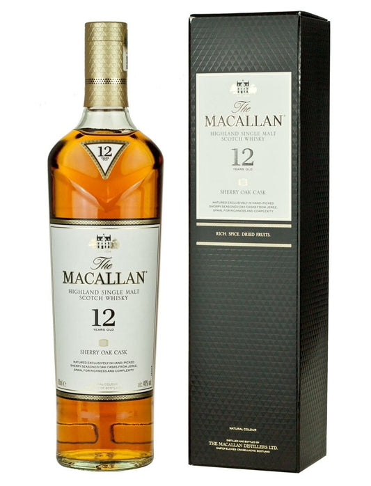 Macallan 12 Years Old Sherry Oak (3x70cl) - TwoMoreGlasses.com