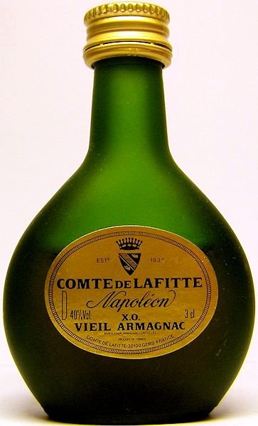 Comte de Lafitte Napoleon X.O. Vieil Armagnac Miniature (1x3cl) TwoMoreGlasses.com- Two More Glasses