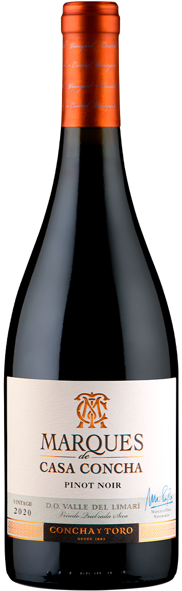 Marques de Casa Concha LimarÃ­ PinotÂ Noir 2018 (1x75cl) TwoMoreGlasses.com- Two More Glasses