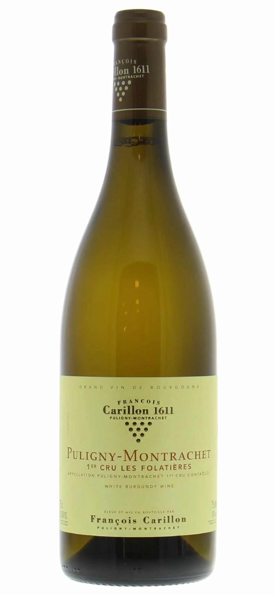 Domaine Francois Carillon Puligny Montrachet 1er Cru "Les Folatieres" 2020 (1x75cl) TwoMoreGlasses.com- Two More Glasses