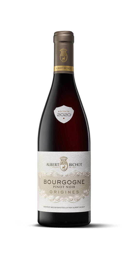 Albert Bichot Bourgogne Pinot Noir "ORIGINES" 2020 (1x75cl) TwoMoreGlasses.com- Two More Glasses