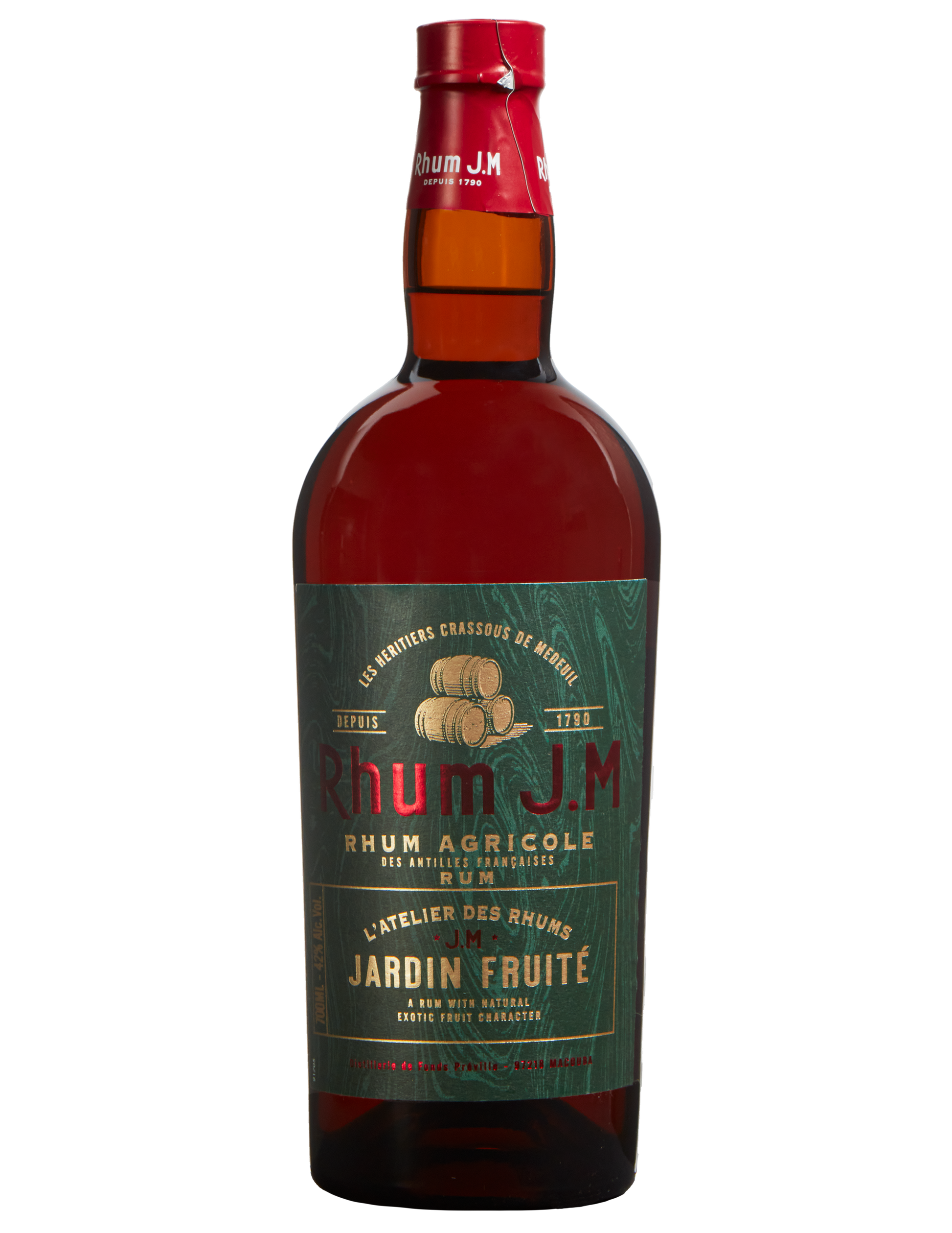 Rhum J.M Rhum Agricole "Jardin Fruite" 42% (1x70cl) TwoMoreGlasses.com- Two More Glasses