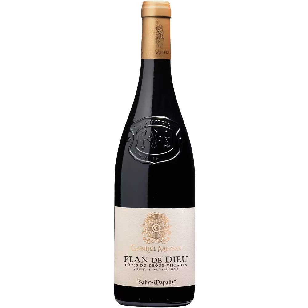 Gabriel Meffre Cotes-du-Rhone Villages Plan de Dieu Saint Mapalis Rouge 2023 (1x75cl) TwoMoreGlasses.com- Two More Glasses