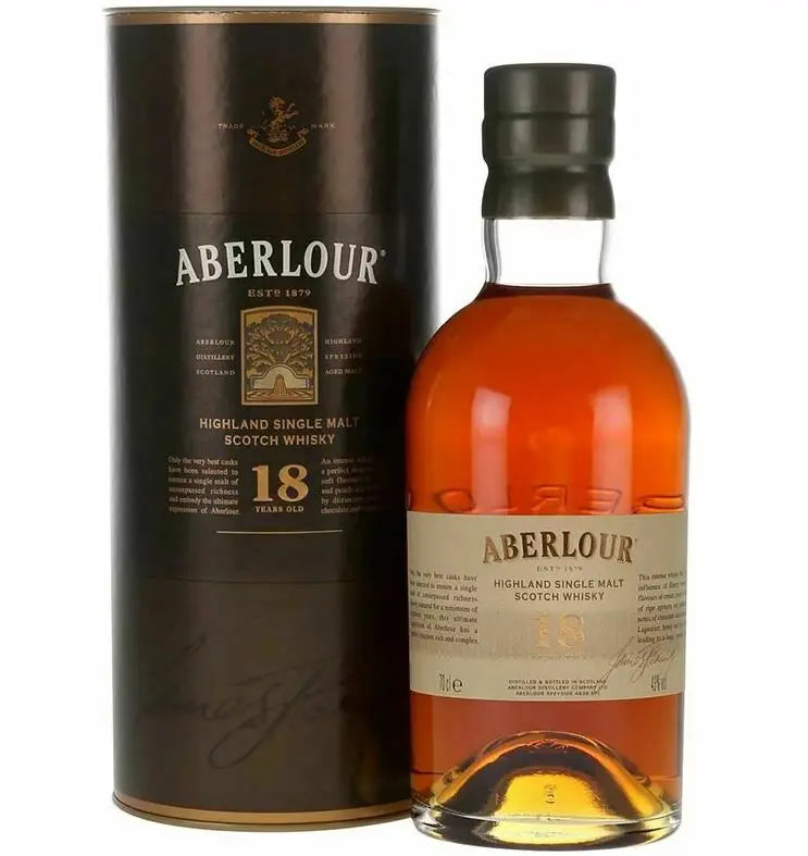 Aberlour 18 Year Old Single Malt Scotch Whisky (1x50cl) - TwoMoreGlasses.com