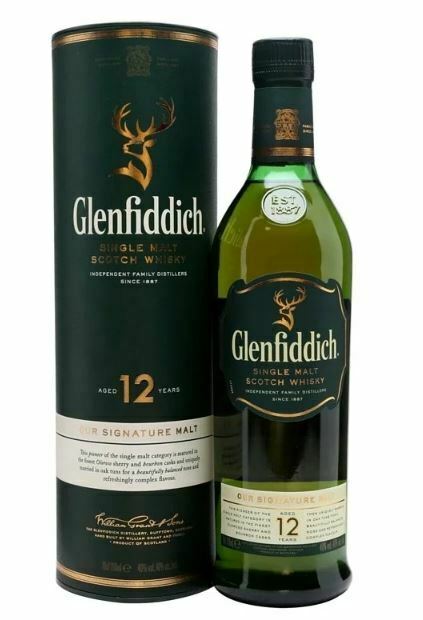 Glenfiddich 12 Year Old Single Malt Whisky (1x70cl) - TwoMoreGlasses.com