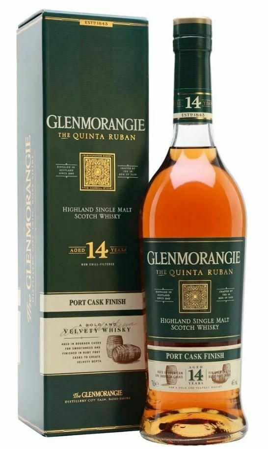 Glenmorangie The Quinta Ruban 14 Year Old Single Malt Whisky (1x70cl) - TwoMoreGlasses.com