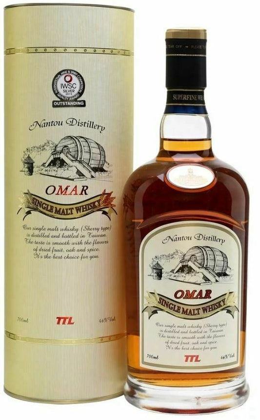 OMAR Sherry Oak Single Malt Whisky (1x70cl) - TwoMoreGlasses.com